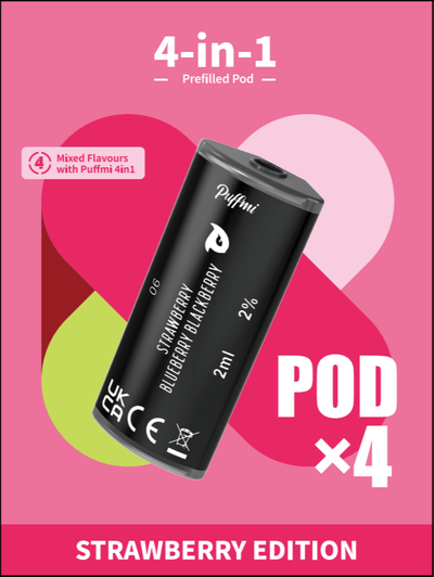Puffmi 4in1 - Náplně 4x - Mixed Flavor Edition